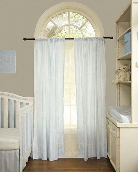 No. 918&reg; Lourdes Rod Pocket Semi-Sheer Window Curtain Panel (Single). View a larger version of this product image.