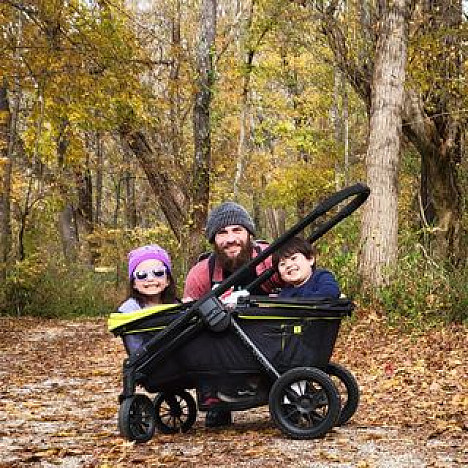 Evenflo&reg; Pivot Xplore&trade; All-Terrain Double Stroller Wagon. View a larger version of this product image.