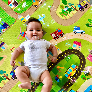 Alternate image 7 for BABY CARE&trade; Large Baby Play Mat in Happy Village