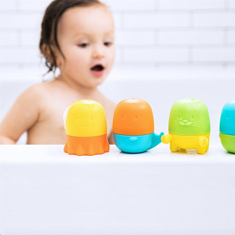 Ubbi&reg; 4-Piece Interchangeable Bath Toys. View a larger version of this product image.