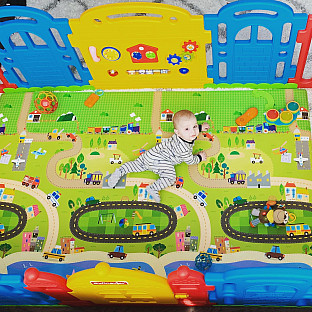 Alternate image 7 for BABY CARE&trade; Large Baby Play Mat in Happy Village