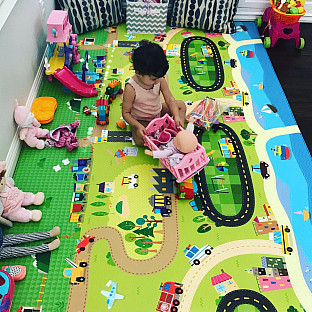 Alternate image 6 for BABY CARE&trade; Large Baby Play Mat in Happy Village