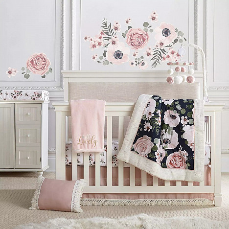 Levtex Baby&reg; Fiori Collection 4-Piece Crib Bedding Set. View a larger version of this product image.
