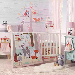 Alternate image 7 for Lambs & Ivy&reg; Little Woodland Forest Crib Bedding Collection
