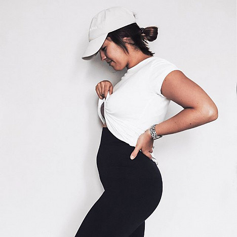 Belly Bandit Mother Tucker&reg; Legging in Black. View a larger version of this product image.