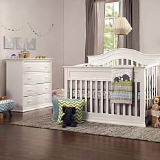 Alternate image 2 for DaVinci Brook Nursery Furniture Collection in White