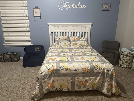 Kute Kids Construction Land Sheet Set. View a larger version of this product image.