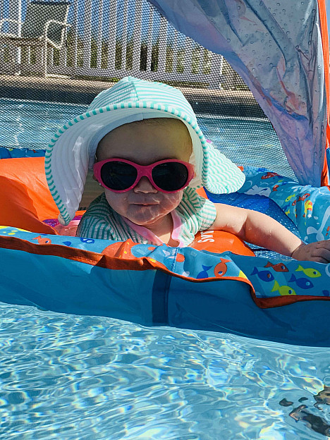 UVeez Flex Fit Toddler Sunglasses in Hot Pink. View a larger version of this product image.