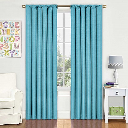 Eclipse Kendall Rod Pocket Blackout Window Curtain Panel (Single). View a larger version of this product image.