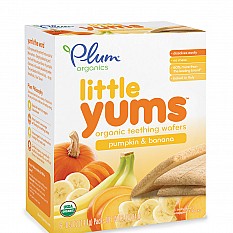 Alternate image 3 for Plum Organics&trade; 6-Packs of 3 Little Yums&trade; Organic Teething Wafers in Pumpkin and Banana