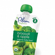 Alternate image 2 for Plum Organics&trade; Second Blends&trade; Broccoli and Apple Baby Food Pouch