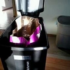 Alternate image 1 for simplehuman&reg; Slim Plastic 40-Liter Step-On Trash Can